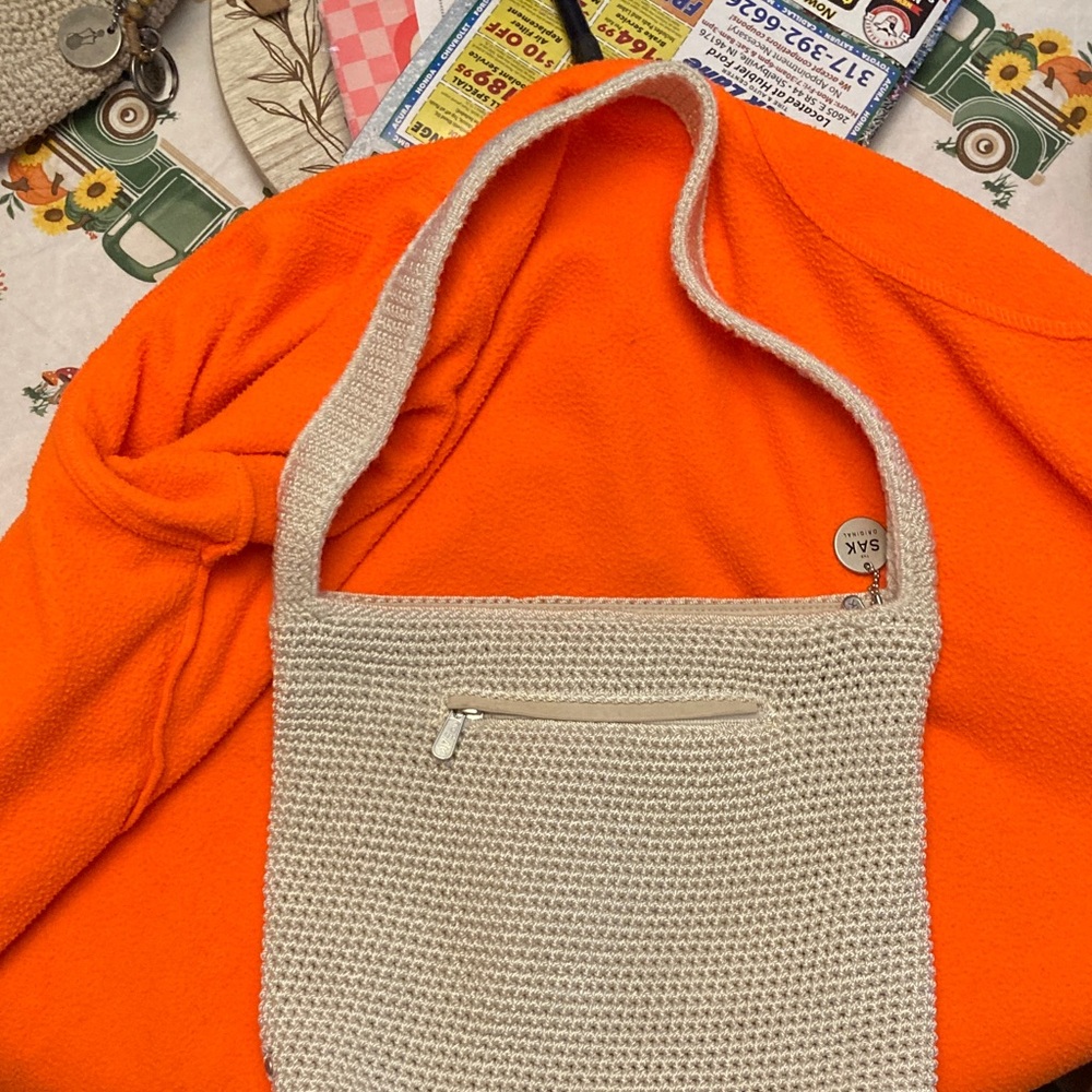 The Sak Taupe Crochet Shoulder Bag - Picture 3 of 4